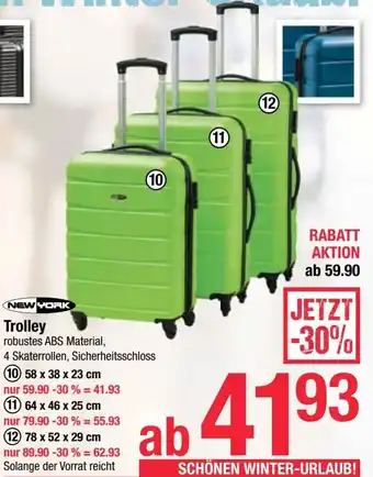 Maximarkt Trolley 58 x 38 x 23 cm Angebot