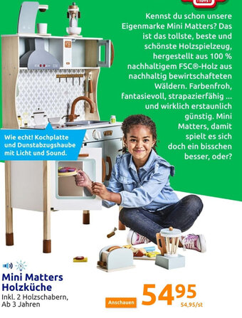 Action Mini Matters Holzküche Angebot
