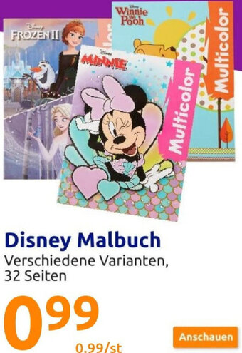 Action Disney Malbuch Angebot