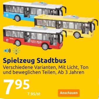 Action Spielzeug Stadtbus Angebot