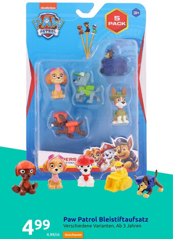 Action Paw Patrol Bleistiftaufsatz Angebot