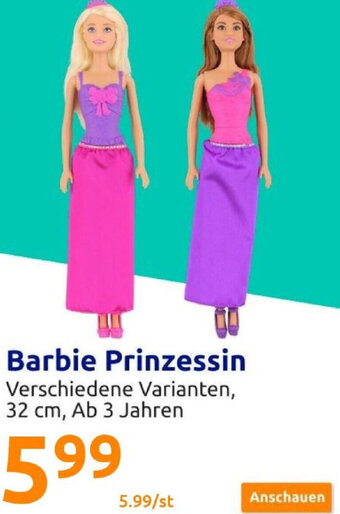 Action Barbie Prinzessin 32 cm Angebot