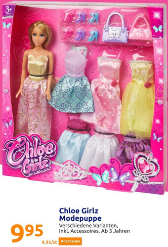 Action Chloe Girlz Modepuppe Angebot