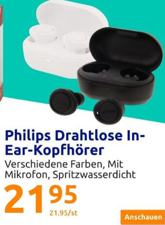 Action Philips Drahtlose In-Ear-Kopfhörer Angebot
