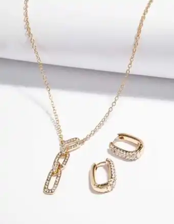 Takko Damen set aus kette und ohrringe - ziersteine Angebot