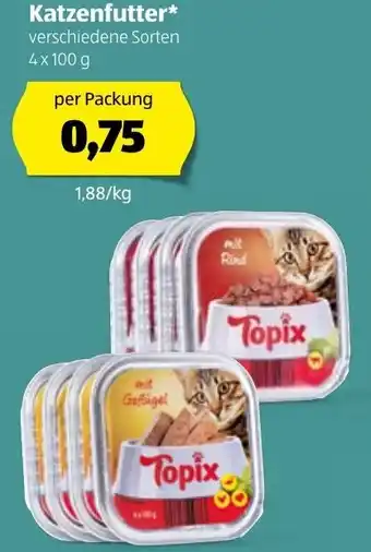 Hofer Katzenfutter 4x100g Angebot