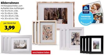 Hofer Bilderrahmen Angebot