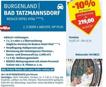 Hofer Bad Tatzmannsdorf Angebot