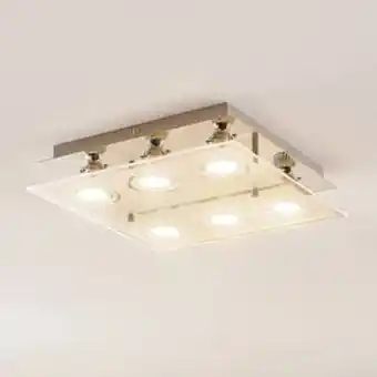Elc tahyla led-deckenleuchte, gu10, glas, 32 cm