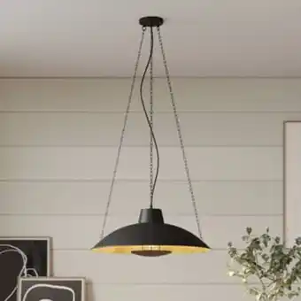 Lucande kymra hängeleuchte, schwarz-gold