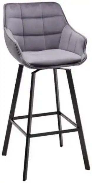 Mömax Barhocker aus samt in grau Angebot