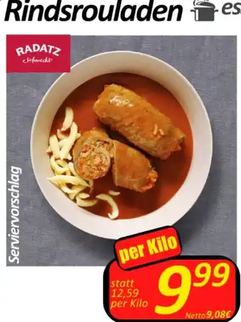 Wurstico Radatz Rindsrouladen per kilo Angebot