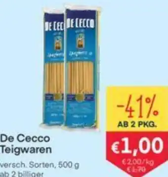 MPreis De Cecco Teigwaren 500 g Angebot