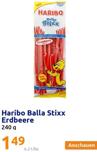 Action Haribo Balla Stixx Erdbeere 240 g Angebot