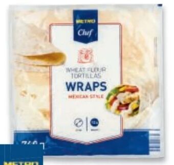 Metro Tortilla wraps Angebot