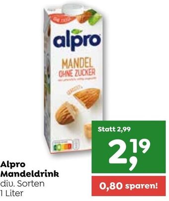 ADEG Alpro Mandeldrink 1 Liter Angebot