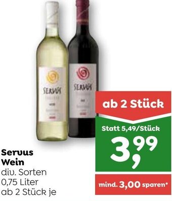 ADEG Servus Wein 0,75 Liter Angebot