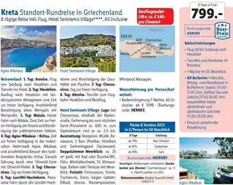 Lidl Kreta Standort-Rundreise in Griechenland Angebot
