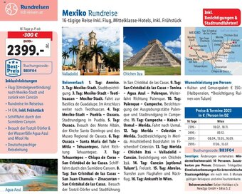 Lidl Mexiko Rundreise Angebot