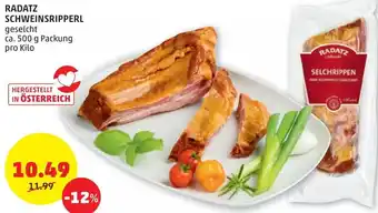 PENNY Radatz Schweinsripperl 500 g Angebot