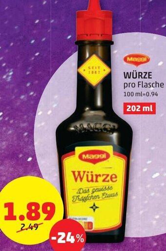 PENNY Maggi Würze 202 ml Angebot