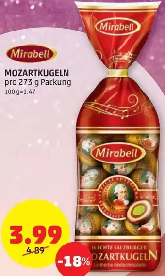 PENNY Mirabell Mozartkugeln 273 g Angebot