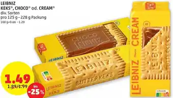 PENNY Leibniz Keks, Choco od. Cream 125 g- 228 g Angebot