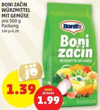 PENNY Boni Zacin Würzmittel mit Gemüse 500 g Angebot