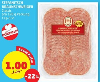 PENNY Stefanitsch Braunschweiger 120 g Angebot