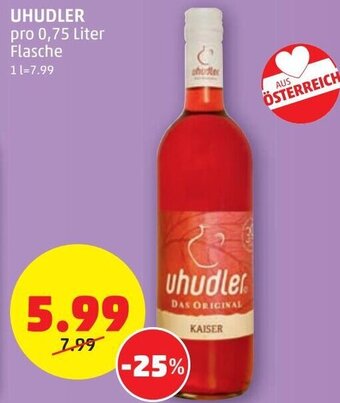 PENNY Uhudler 0,75 Liter Angebot
