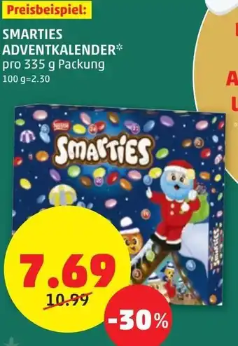 PENNY Smarties Adventkalender 335 g Angebot