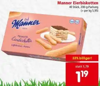 Interspar Manner Eierbiskotten 200 g Angebot