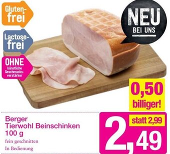 Sutterlüty Berger Tierwohl Beinschinken 100 g Angebot