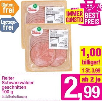 Sutterlüty Reiter Schwarzwälder geschnitten 100 g Angebot
