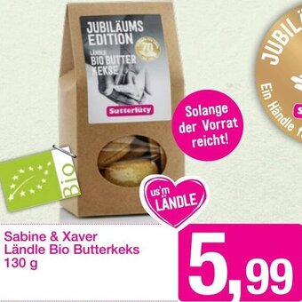 Sutterlüty Sabine & Xaver Ländle Bio Butterkeks 130 g Angebot