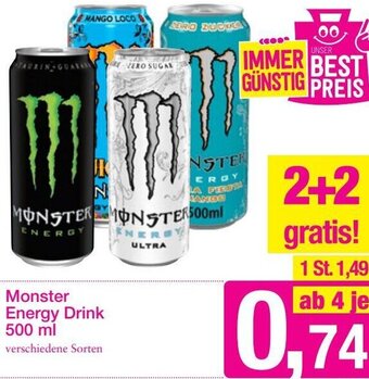 Sutterlüty Monster Energy Drink 500 ml Angebot
