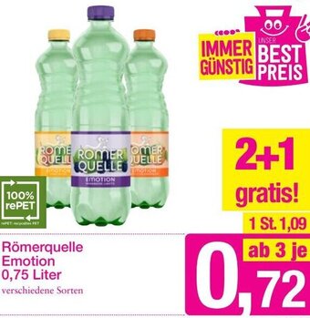 Sutterlüty Römerquelle Emotion 0,75 Liter Angebot