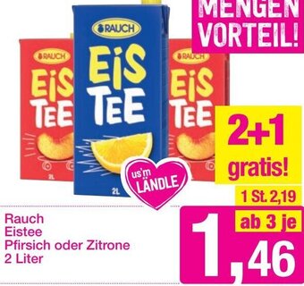 Sutterlüty Rauch Eistee Pfirsich oder Zitrone 2 Liter Angebot