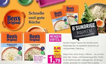Sutterlüty Ben's Original Express Reis oder Ebly Express 220 g/ 250 g Angebot