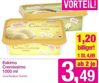 Sutterlüty Eskimo Cremissimo 1000 ml Angebot