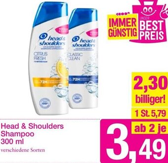 Sutterlüty Head & Shoulders Shampoo 300 ml Angebot
