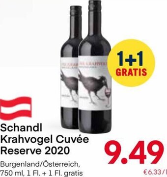 MPreis Schandl Krahvogel Cuvée Reserve 2020 750 ml Angebot