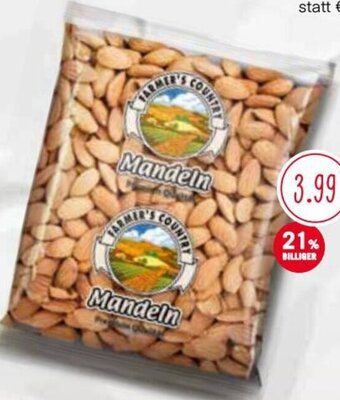 MPreis Farmer's Mandeln Ganz 500 g Angebot