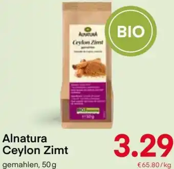MPreis Alnatura Ceylon Zimt 50 g Angebot