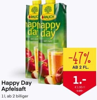 MPreis Happy Day Apfelsaft 1L Angebot