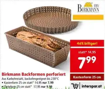 Interspar Birkmann Backformen Perforiert Angebot