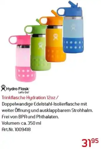 Sport 2000 Hydro Flask Trinkflasche Hydration 12oz 350ml Angebot
