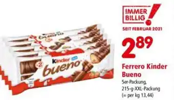 Interspar Ferrero Kinder Bueno 215 g Angebot