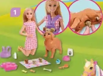 Müller Barbie Mit Hund Und Welpen Angebot