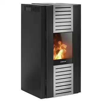 Bauhaus Justus pelletofen sirkos 2.0 (2,5 kw - 6 kw, raumheizvermögen: 160 m³, schwarz/silber) Angebot